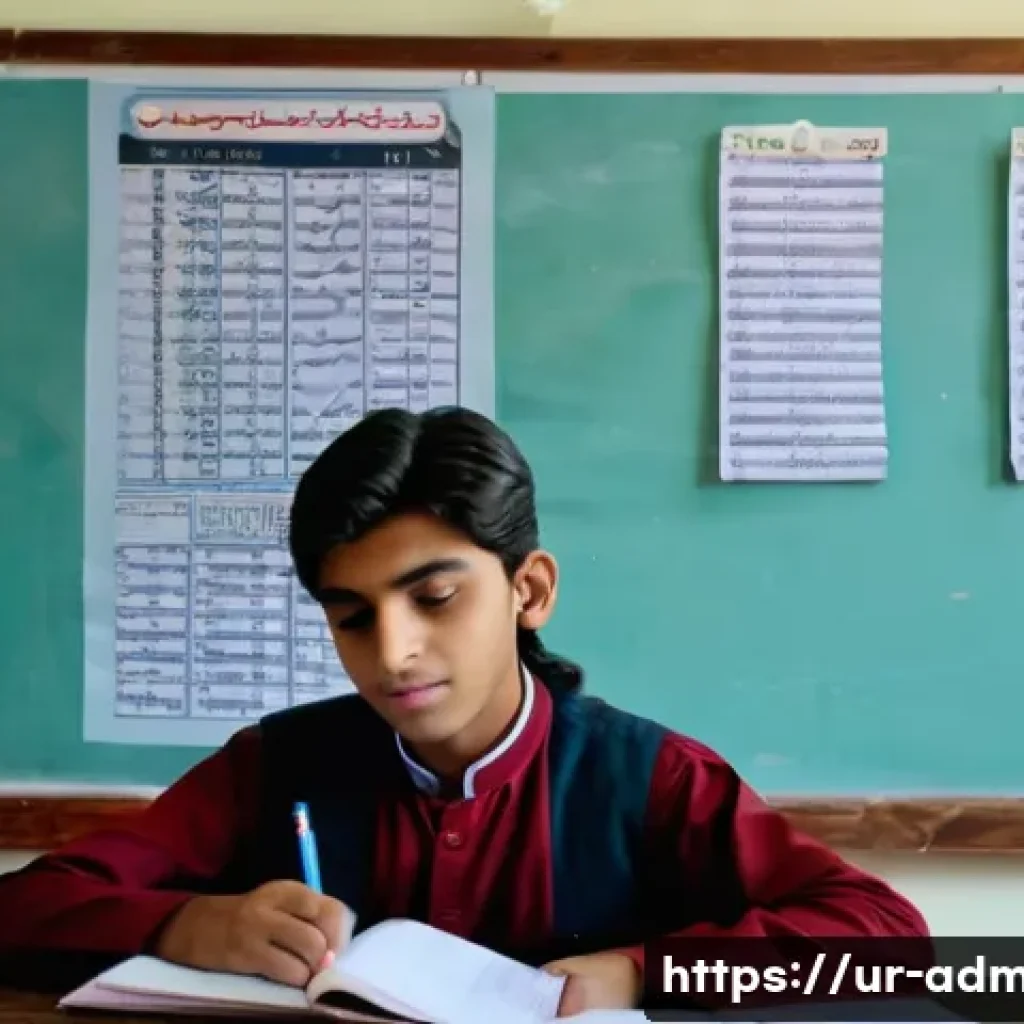 행정관리사 실기시험 체크리스트 - A focused young South Asian student sitting at a traditional wooden desk in a well-lit room with Urd...