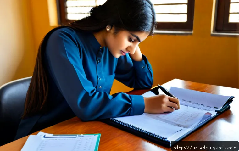 Home 13 행정관리사 시험에 꼭 나오는 문제 - Photorealistic study scene of a Pakistani university student preparing for an administrative managem...